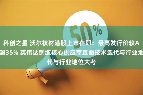 科创之星 沃尔核材港股上市在即：最高发行价较A股折价超35% 英伟达铜缆核心供应商直面技术迭代与行业地位大考